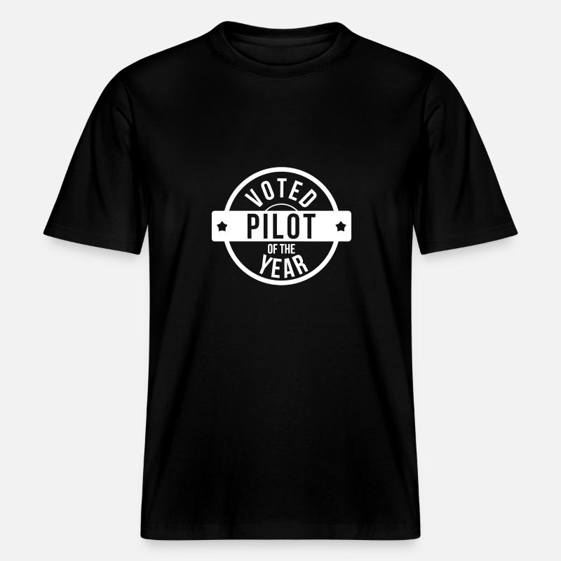 Rennfahrer / Pilot / Auto / Luftfahrt / Luft -  RELAXED FIT Unisex Organic T-Shirt - Schwarz