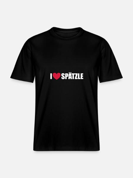 Spätzle -  RELAXED FIT Unisex Organic T-Shirt - Schwarz
