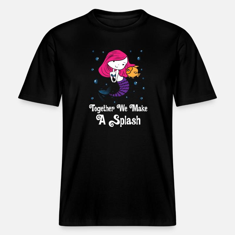 Ensemble, nous faisons sensation -  T-shirt unisexe RELAXED FIT en coton bio - noir