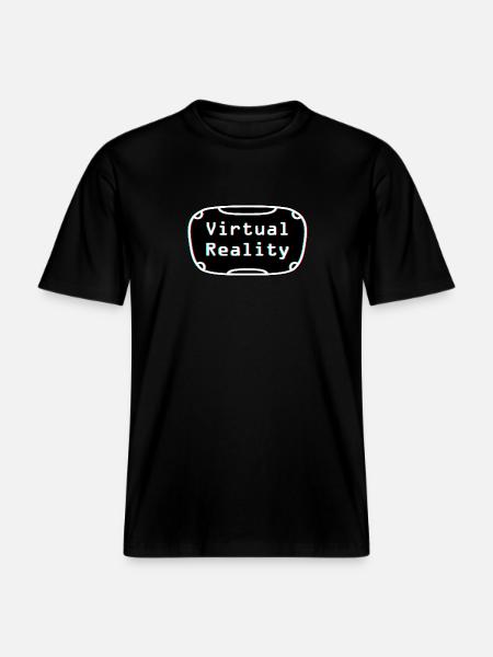 Virtual-Reality-Erlebnis - VR-Headset-Design - RELAXED FIT Unisex Organic T-Shirt - Schwarz