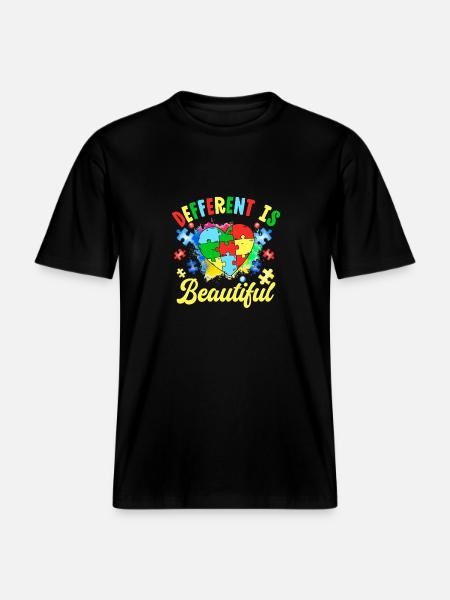 Different is beautiful - RELAXED FIT Unisex Organic T-Shirt - black