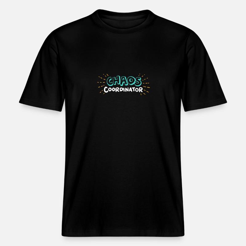 Coordinateur CHAOS -  T-shirt unisexe RELAXED FIT en coton bio - noir