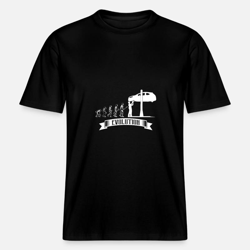 Evolution: Mécanicien automobile automobile mécatronique -  T-shirt unisexe RELAXED FIT en coton bio - noir