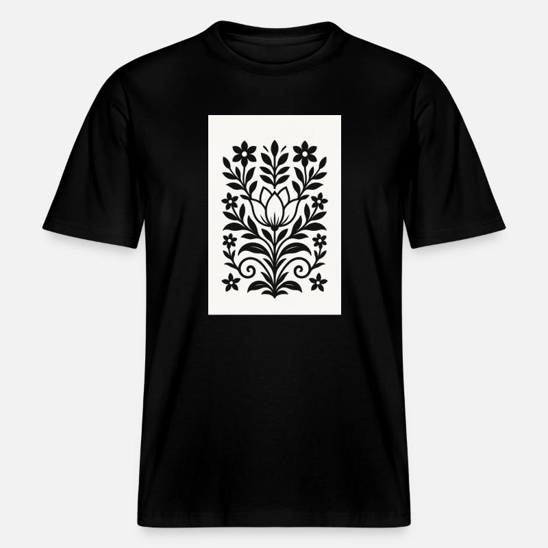 RayPay Eclipse -  T-shirt unisexe RELAXED FIT en coton bio - noir