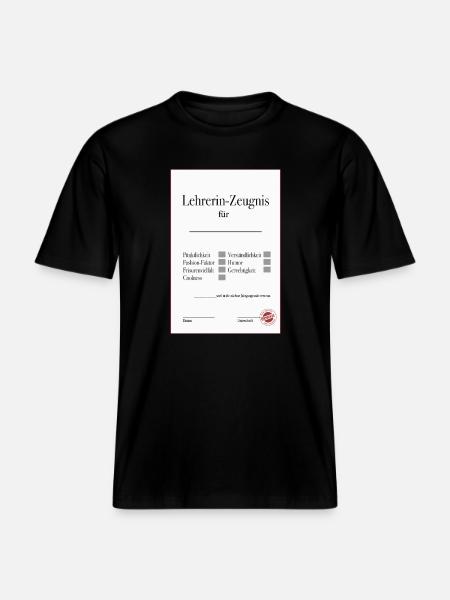 Témoignage d’enseignant : cadeau d’adieu drôle - T-shirt unisexe RELAXED FIT en coton bio - noir