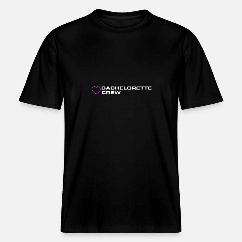 Équipe de célibataires -  T-shirt unisexe RELAXED FIT en coton bio - noir