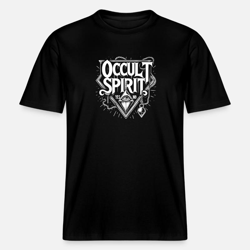 OS logo Pendule 2 - T-shirt unisexe RELAXED FIT en coton bio - noir
