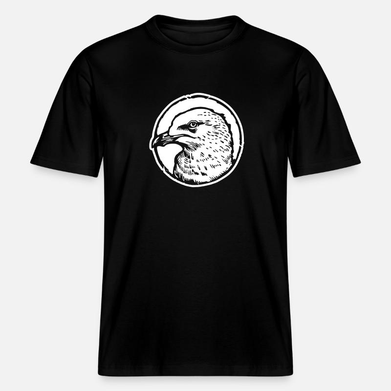 Möwe - RELAXED FIT Unisex Organic T-Shirt - Schwarz