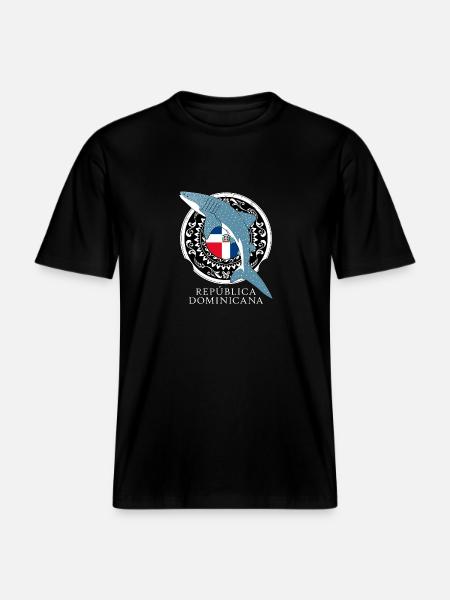 Whale shark Dominican Republic - RELAXED FIT Unisex Organic T-Shirt - black