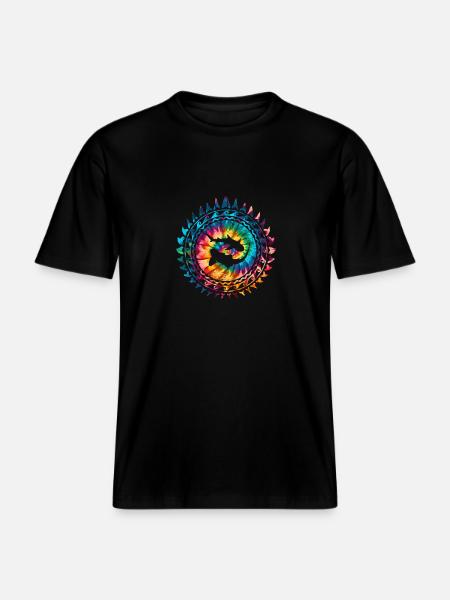 Zebrahaj og hvidtippet revhaj -  Økologisk unisex T-shirt RELAXED FIT - sort