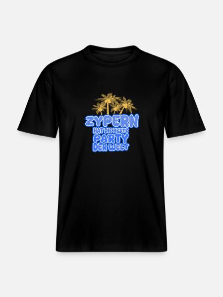 Chypre comme vacances -  T-shirt unisexe RELAXED FIT en coton bio - noir