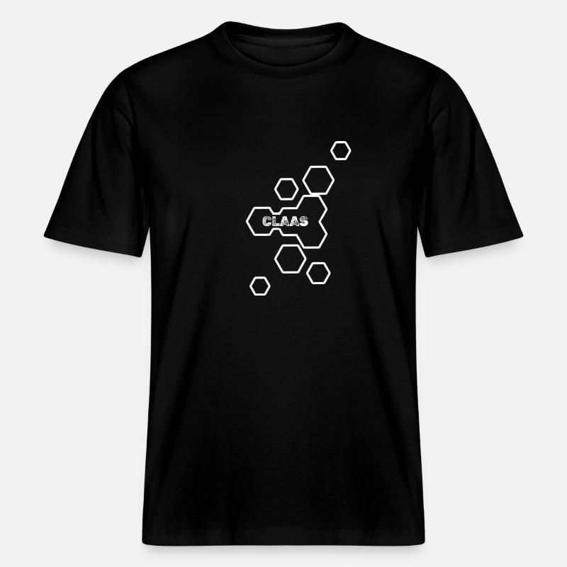 Claas as a name -  RELAXED FIT Unisex Organic T-Shirt - black