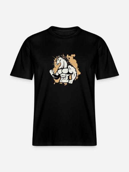 pferd stark - RELAXED FIT Unisex Organic T-Shirt - Schwarz