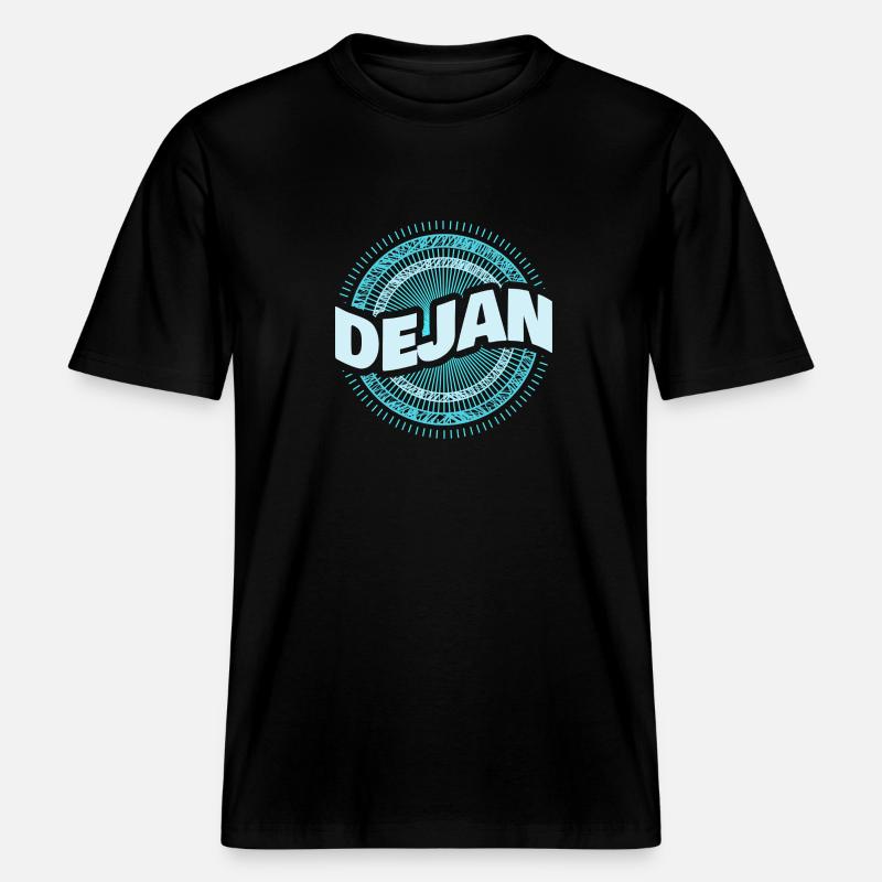 Geschenkidee Dejan - RELAXED FIT Unisex Organic T-Shirt - Schwarz
