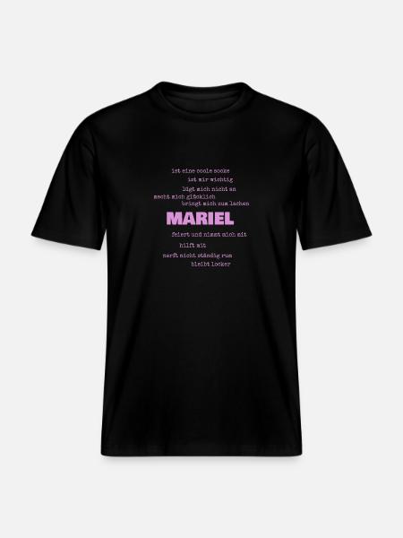 Gift for Mariel -  RELAXED FIT Unisex Organic T-Shirt - black