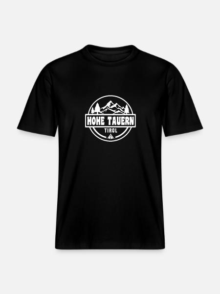 Hohe Tauern -  RELAXED FIT Unisex Organic T-Shirt - Schwarz