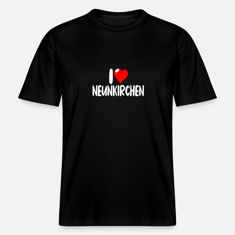 Neunkirchen -  RELAXED FIT Unisex Organic T-Shirt - Schwarz