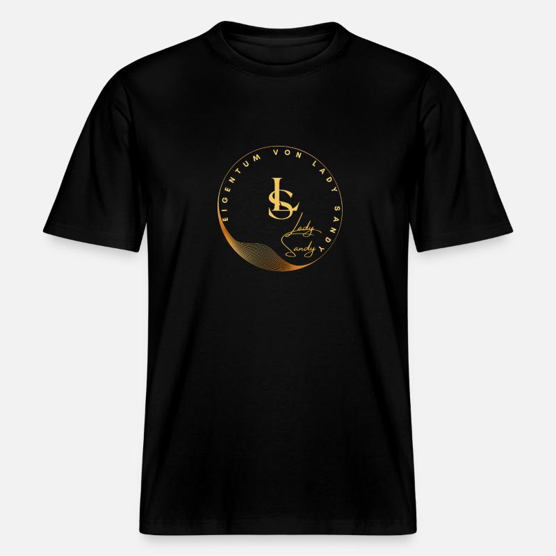 LAdy Sandy - Eigentum -  RELAXED FIT Unisex Organic T-Shirt - Schwarz