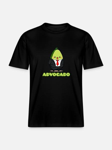 Advocado -  RELAXED FIT Unisex Organic T-Shirt - black
