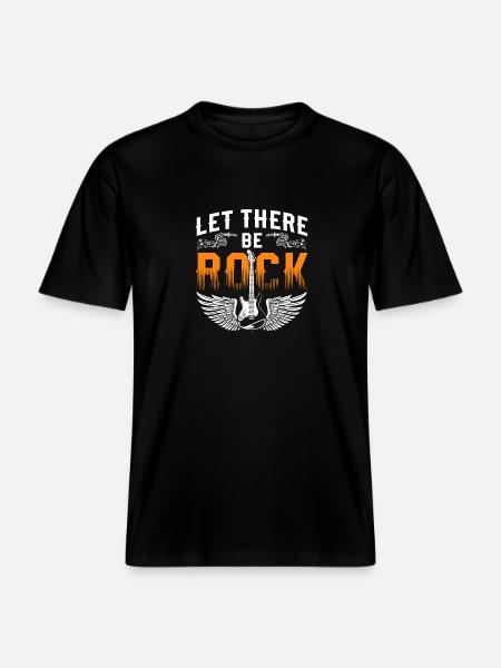 Music, Rock, Music, Music, Music - RELAXED FIT Unisex Organic T-Shirt - black