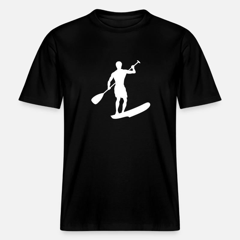 Conception de l’athlète SUP -  T-shirt unisexe RELAXED FIT en coton bio - noir