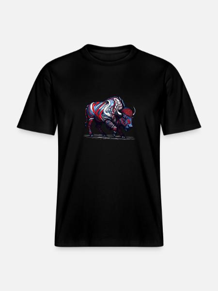Couleur Buffalo - T-shirt unisexe RELAXED FIT en coton bio - noir