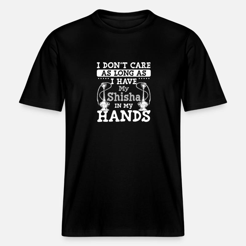 Narguilé Tabac Chilling Cigarette - T-shirt unisexe RELAXED FIT en coton bio - noir