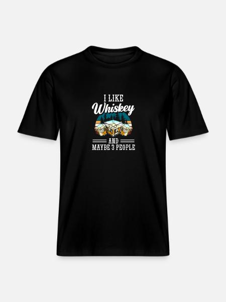 Schnapps Waiter Bar -  RELAXED FIT Unisex Organic T-Shirt - black