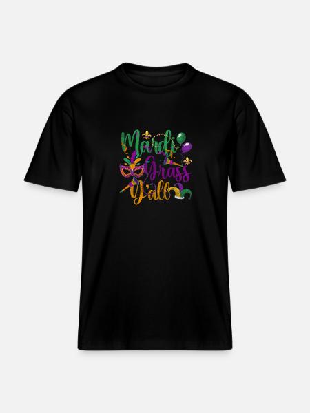 Parade Party Bunt Perlen -  RELAXED FIT Unisex Organic T-Shirt - Schwarz