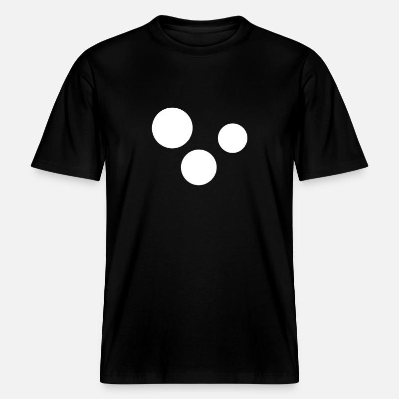 Three Circles Circle -  RELAXED FIT Unisex Organic T-Shirt - black