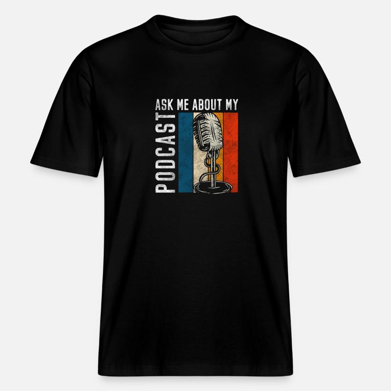 Diffuseur Music Wave Channel -  T-shirt unisexe RELAXED FIT en coton bio - noir