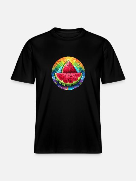LGBTQ Melon -  RELAXED FIT Unisex Organic T-Shirt - black