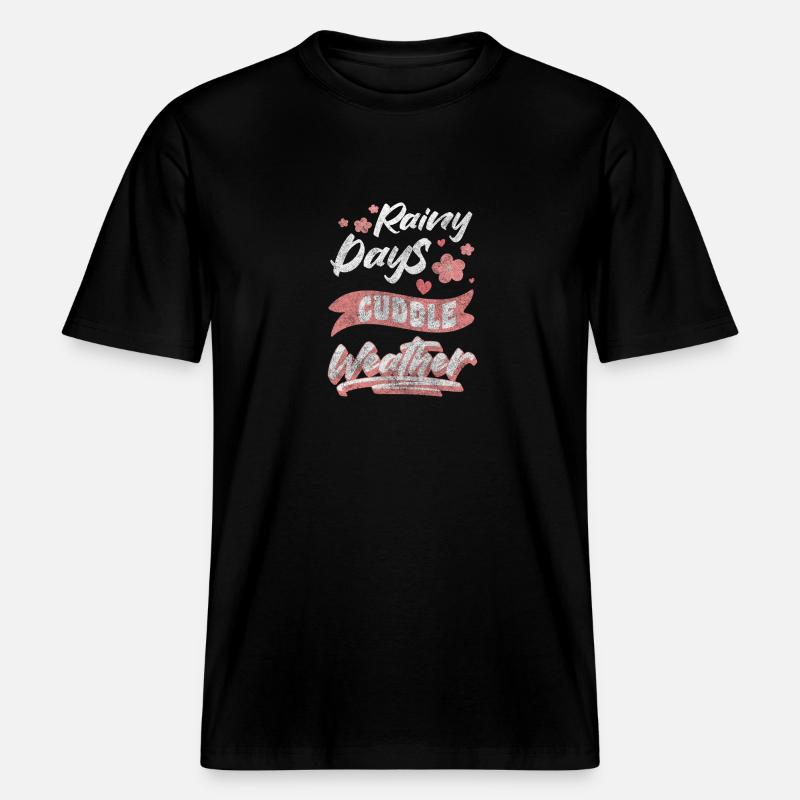 Relation, Proximité, Affection -  T-shirt unisexe RELAXED FIT en coton bio - noir