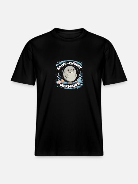 Kawaii Meeresschützer - RELAXED FIT Unisex Organic T-Shirt - black