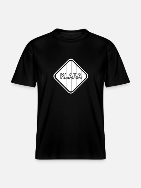 Mädchen Klara - RELAXED FIT Unisex Organic T-Shirt - Schwarz