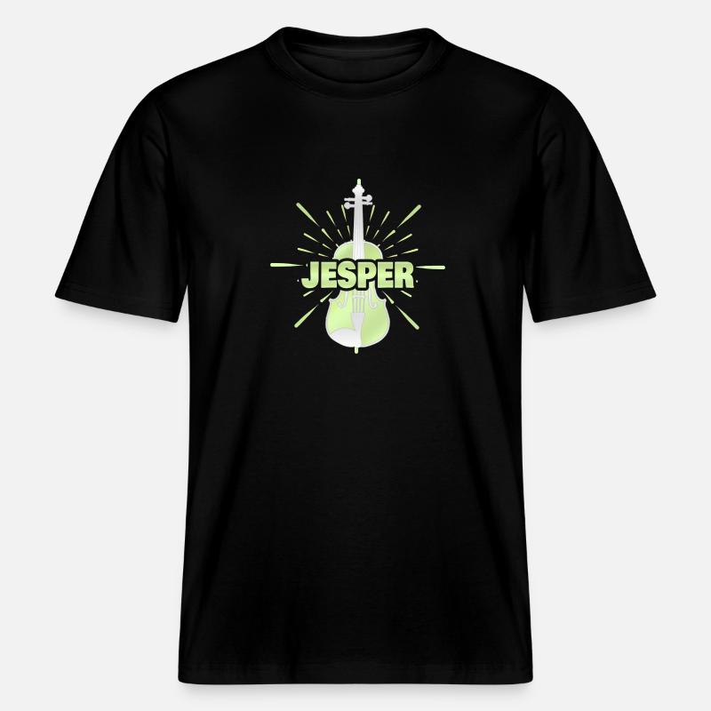 Jesper as a string instrument -  RELAXED FIT Unisex Organic T-Shirt - black