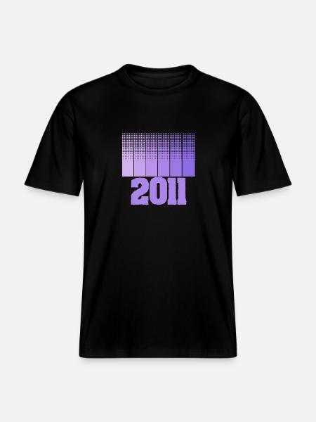 2011 - RELAXED FIT Unisex Organic T-Shirt - black