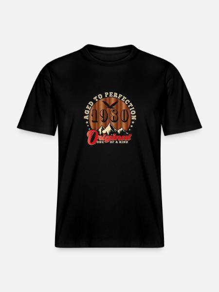 Iconic 1980 Anniversary -  RELAXED FIT Unisex Organic T-Shirt - black