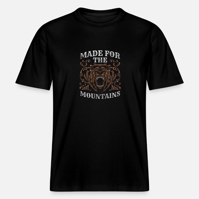 Bären Training Eisbär Jagd -  RELAXED FIT Unisex Organic T-Shirt - Schwarz