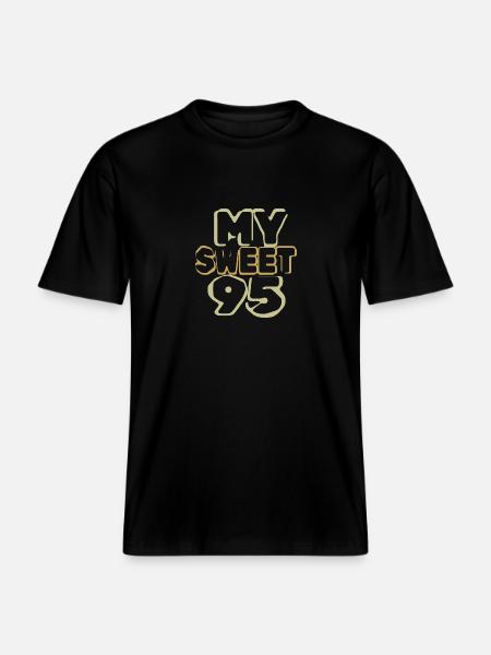 Birthday 95 -  RELAXED FIT Unisex Organic T-Shirt - black