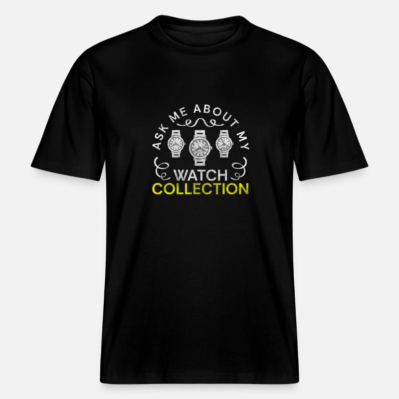 Uhr Chronometer Schweizer - RELAXED FIT Unisex Organic T-Shirt - Schwarz