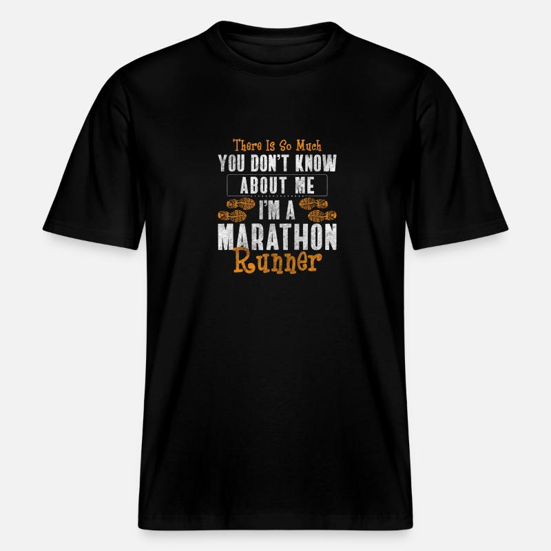 Marathon Sprinter Workout - RELAXED FIT Unisex Organic T-Shirt - black