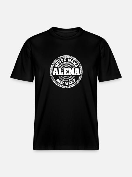 Gift for Alena -  RELAXED FIT Unisex Organic T-Shirt - black
