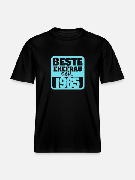 1965 -  RELAXED FIT Unisex Organic T-Shirt - Schwarz