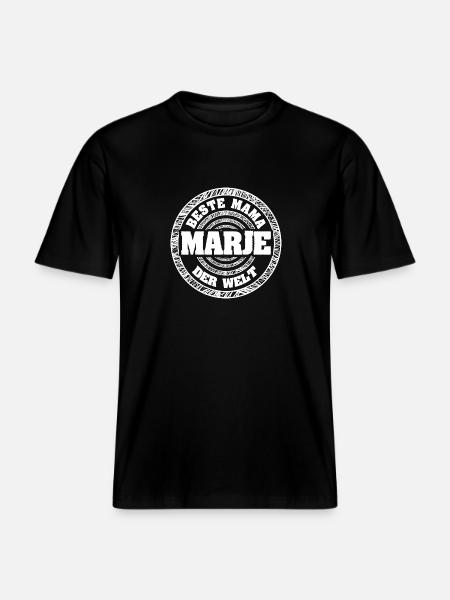 Mère Marje - T-shirt unisexe RELAXED FIT en coton bio - noir