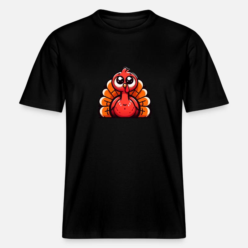 turkey -  RELAXED FIT Unisex Organic T-Shirt - black