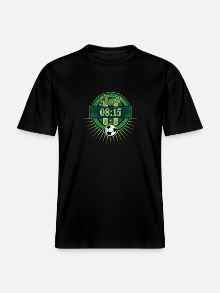 Fussball Logo -  RELAXED FIT Unisex Organic T-Shirt - Schwarz
