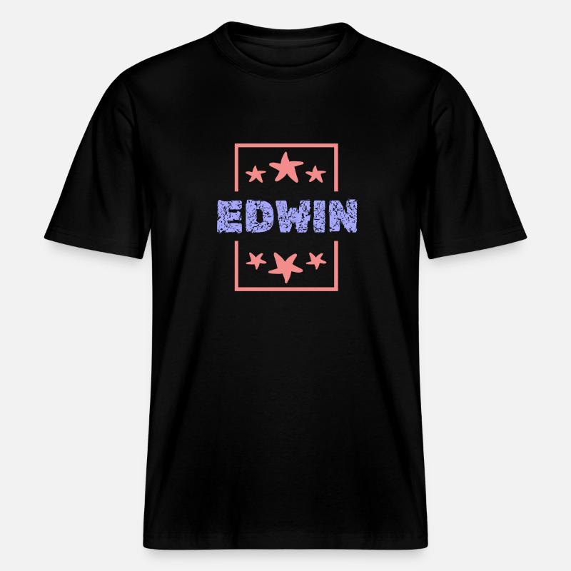 Edwin Edwin - T-shirt unisexe RELAXED FIT en coton bio - noir