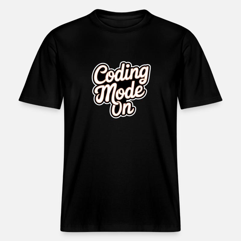 Coding Mode On 17 - RELAXED FIT Unisex Organic T-Shirt - Schwarz
