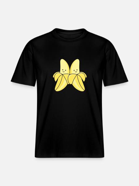 Bananas Comic -  RELAXED FIT Unisex Organic T-Shirt - black